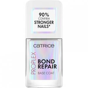 Catrice ProPlex Bond Repair Base Coat Бальзам для ногтей № 010 Прозрачный стойкий укрепляющий праймер Натуральный без ацетона Веганский