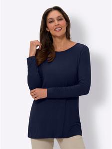 Длинная рубашка темно-синего цвета Sieh an!