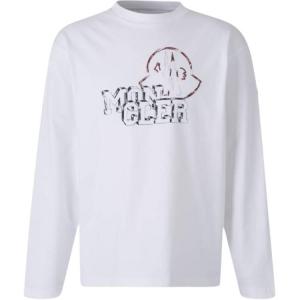 Хлопковая футболка Moncler, белый
