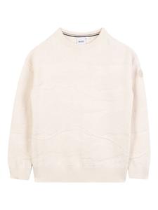 Свитер с круглым вырезом BOSS Kidswear, нейтральный