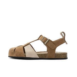 Q.VONTON Римские сандалии женские коричневые, цвет Brown