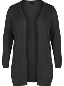 Вязаный кардиган Zizzi Carrie, темно-серый