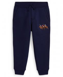 Детские флисовые спортивные штаны Triple-Pony для мальчиков 2-7 лет Polo Ralph Lauren, Newport Navy