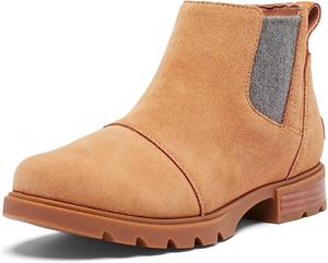 Женские водонепроницаемые ботинки SOREL Emelie III Chelsea, Tawny Buff, Gum 2