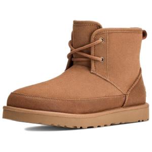 Мужские зимние ботинки UGG замшевые, каштановый
