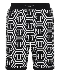 Спортивные шорты с монограммой Philipp Plein, черный
