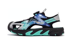 Детские сандалии GS черные/зеленые Xtep, черный/зеленый