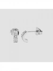 Adeliás Женские серьги - серьги-гвоздики из серебра 925 пробы с кубическим цирконием в серебряной оправе