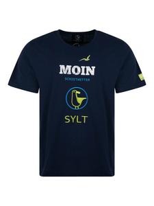 Темно-синяя футболка SCHIETWETTER Bosse Butscher