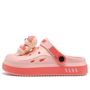 Детские сандалии, увеличивающие рост, противоскользящие, устойчивые к истиранию, легкие, с амортизацией SNOOPY, розовый