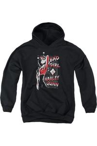 Бэтмен худи "Плохая девочка" для молодежи Gildan, черный