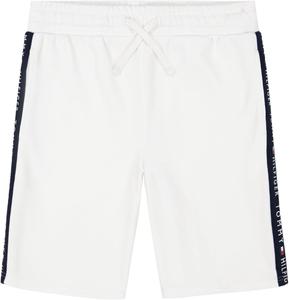 Трикотажные шорты Tommy Hilfiger для мальчиков с полосками и графическим принтом (для детей старшего возраста), Taped White French Terry