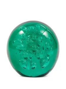 Стеклянная статуэтка orb с узором, 12х12 см, Polspotten, зеленый