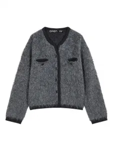 Кардиган Shaggy Open Yy, серый