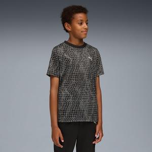 Футболка с узором для больших детей Train All Day Essentials Puma, черный