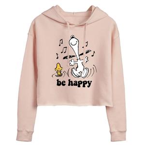 Укороченное худи с рисунком Peanuts Be Happy для детей Juniors Licensed Character