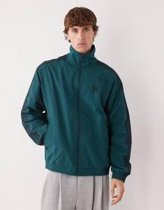 Куртка Adicolor Tweed Firebird Adidas Originals, зеленый/черный