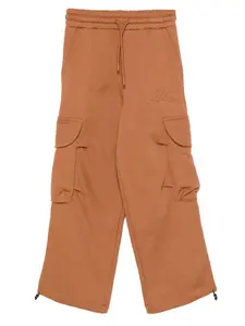 Брюки карго с логотипом Msgm Kids, коричневый