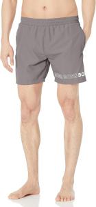 Мужские плавки BOSS с вертикальным логотипом, Nickle Grey