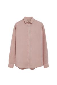 Рубашка на пуговицах классического кроя Polo Club, нюд