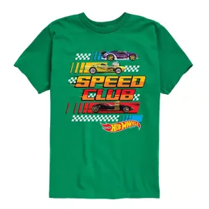 Футболка для мальчиков с принтом Club Graphic, 8-20 скоростей Hot Wheels, зеленый