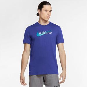 Тренировочная рубашка с короткими рукавами Nike, цвет lapis