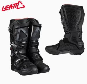 LEATT Южноафриканские мотоциклетные ботинки для бездорожья, 4.5 off-road boots, 5.5 trail and track racing shoes, anti-fall 3.5 5.5, черные и серые маркеры, черный, размер 42