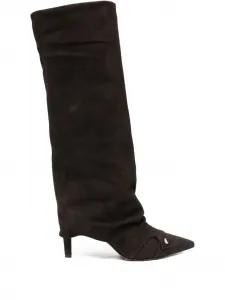 Замшевые сапоги The Seller, коричневый