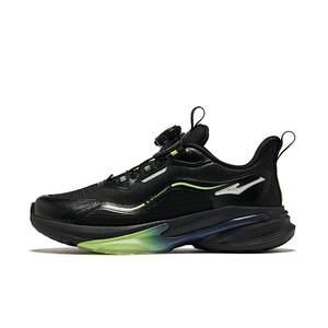 ERKE KIDS Детские беговые кроссовки Black/fluorescent Digital Green