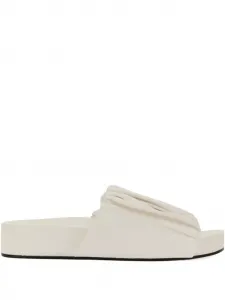 Босоножки с драпировкой Jil Sander, нейтральный