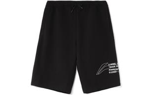 Спортивная модная коллекция повседневные шорты мужские черные Lining, черный