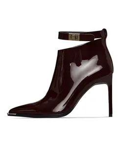 Ботильоны на шпильке Midnight Charm - бордовые Cesare Gaspari, красный
