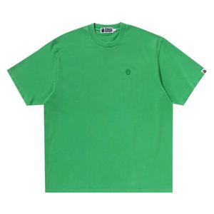 Футболка BAPE Ape Head One Point Garment Dyed Relaxed Fit Tee, зеленый