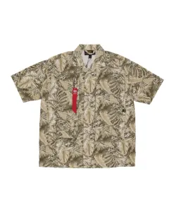 Рубашка с коротким рукавом в стиле сафари с камуфляжным рисунком «песочный» Alpha Industries, бежевый