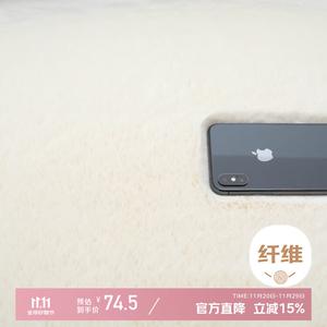 Xinglianxin Ковер 60х160 см из искусственного меха кролика для спальни/гостиной, моющийся, белый, длинный густой ворс