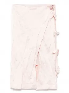 Юбка миди с жатым эффектом BLUMARINE, розовый