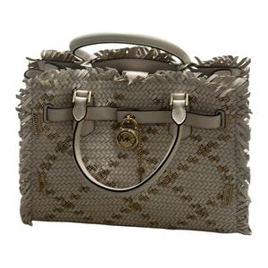 Сумка через плечо из коровьей кожи среднего размера женская белая MICHAEL KORS