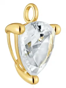 Серьги Gold-tone rock crystal pendant TOUS, золотой