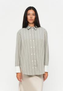 Блуза Samsøe Samsøe SALAS SHIRT, Alfalfa/Beige