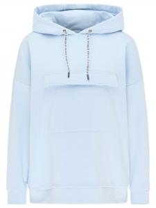 Женская толстовка с капюшоном светло-голубого цвета myMO ATHLSR