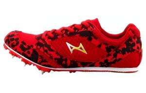 Амортизирующие противоскользящие и износостойкие низкие кроссовки для бега Unisex Red Black HEALTH