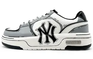 Кроссовки для скейтбординга Chunky Liner унисекс с низким верхом белого/серого цвета Mlb