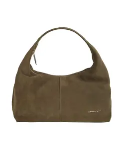 Сумка Chloe через плечо из замши оливково-зеленого цвета Alexander Smith, зеленый