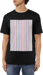 Мужская хлопковая футболка с полосками для комфорта в течение всего дня ZERAOKE