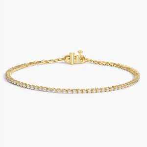 Теннисный браслет с тремя бриллиантами (1 карат) Brilliant Earth