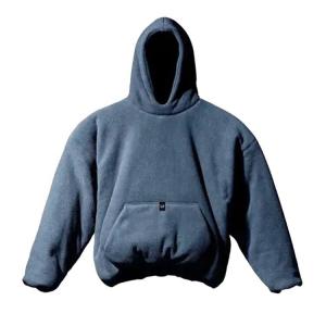 Худи Yeezy Gap Engineered by Balenciaga Polar Fleece Padded Hoodie Dark Blue, синий