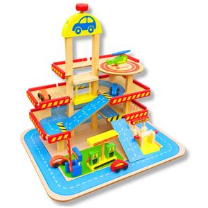 БОЛЬШОЙ МНОГОЭТАЖНЫЙ ДЕРЕВЯННЫЙ ГАРАЖ для развлечения автолюбителя + машинки MINEXO