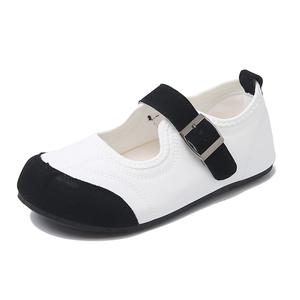 SUPEREDGE Женские противоскользящие дышащие легкие кеды бело-черные, цвет White Black