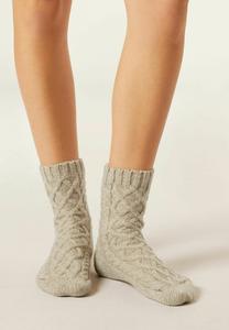 Носки Calzedonia BRAIDED PATTERN, Mottled Light Brown