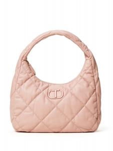 Стеганая сумка на плечо среднего размера TWINSET, розовый